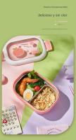 Caja de almuerzo, caja de almuerzo térmica duradera hecha de acero inoxidable, segura, portátil para oficina (verde) - details 5
