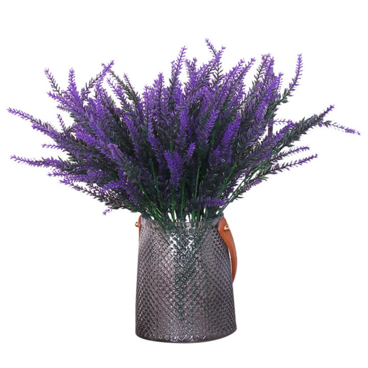 Ramo Artificial De Lavanda Provenzal Para Decoración De Hogar Y Bodas Planta Falsa De Gran Tamaño En Vaso Para Centros De Mesa Decoración Romántica Para Aniversarios Y Navidad