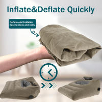 Almohada De Viaje Inflable Wedge Soporte Lumbar Y Cuerpo Almohada De Pies Elevador Multifuncional Para Yoga Y Descanso En Viajes Fabricada Con Tela De Poliéster Y PVC - details 5