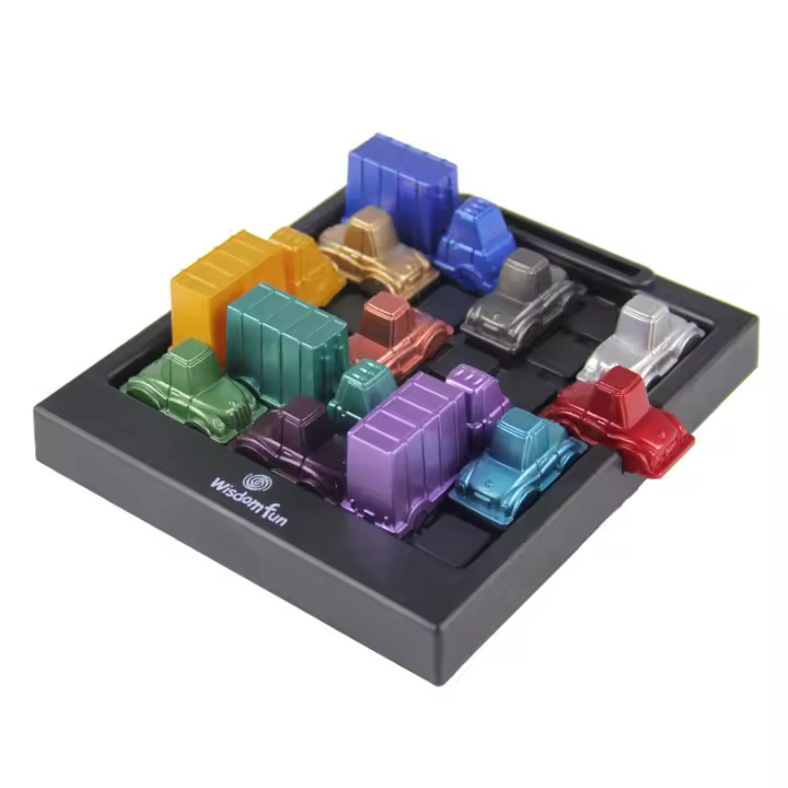 Juego De Rompecabezas De Tráfico Rush Hour Juguete De Lógica Y Razonamiento Para Mesa Juego De Carreras De Coches Huarong Road Para Niños Edad Recomendada 3-12 Años - 1