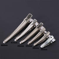 50pcs Pinzas Para Cabello De Alligator Con Dientes Base En Metal Para Joyería DIY Tamaños 25-60mm Herramienta De Negocios De Juego - details 0