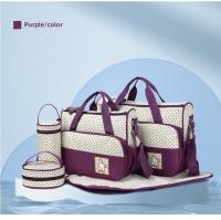 Bolso De Madre Y Bebé Estiloso De 5 Piezas Con Almohadilla Para Pañales Y Compartimento Para Botella Separado Gran Capacidad - details 25