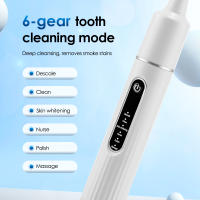 Limpia Dientes Eléctrica Portátil Con 6 Modos De Velocidad Alta Frecuencia De Vibración Eliminador De Tartar Para Blanqueamiento De Dientes - details 2
