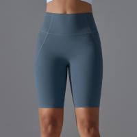 SSITO Pantalones cortos con bolsillos para Gimnasio y Yoga, pantalones cortos de secado rápido para trotar, entrenamiento de Cycling activo, Pantone cortos de Gimnasio para entrenamiento, Fitness, High Belt - details 3