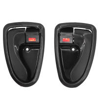 Manija De Puerta Interior Negra Y Plateada Para Hyundai Matrix Lavita 2001-2010 OEM 82610-17000 82620-17000 Manija Delantero Y Trasero Izquierdo Y Derecho - details 9