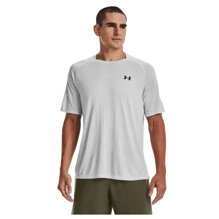 Camiseta de Manga Corta Under Armour Tech 2.0 para hombre en color gris - 1