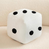 Cojín De Dados De Peluche Cubo De Dados Muñeco Relleno Juguete De Juego Decoración De Interiores Para Fiesta Suministros De Decoración Del Hogar Y Del Coche - details 4