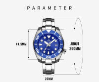 Reloj Mecánico Para Hombre ADDIESDIVE Con Movimiento NH35 Acero Inoxidable 20ATM Resistente Al Agua Cristal De Zafiro Lujo Estilo Casual - details 6