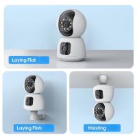 Inteligente inalámbrica wifi cámara de vigilancia de la máquina de doble pantalla en casa de interior HD visión nocturna teléfono móvil a distancia Monitor remoto，tarjeta de memoria 32G - details 7