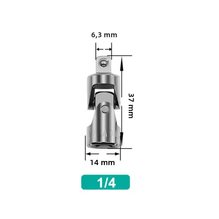 Adaptador De Juntas Universales 1PC/3PCS Barra De Extensión De Ángulo Con Llave Apretadora Manual Y Pneumática Herramientas Bendibles Para Adaptar Llaves De Fijación - 1