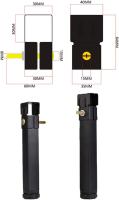 GREATOOL Juego de 4 Patas para Somier, Patas de Tubo de Sujeción de Altura Ajustable, 27cm - 37cm, Patas de Elevación de Cama Cuadradas de Metal - details 2