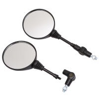 Espejo Lateral Universal Para Motocicleta Negro 10mm Espejo Retrovisor Antideslizante Plegable De Forma Redonda Accesorios De Motocicleta - details 3