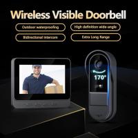 Teléfono inalámbrico con Cámara 1080p HD IP65 impermeable inalámbrico walkie-talkie visual Aire Libre con Cámara y Pantalla IPS de 4,3 pulgadas, Interconexión inalámbrica Bluetooth 2,4G, sin WiFi - details 4