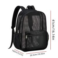 Mochila De Malla Transpirable Para Mujer Bolsa De Almacenamiento Casual Portátil De Viaje Al Aire Libre Con Hueco - details 5