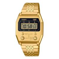 reloj digital retro vintage Casio A1100G-5 remember 52QS-14B 70’s edition 40 × 35 × 9.1 mm  baño de iones - details 0