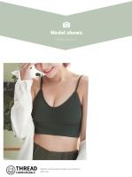 Top De Pecho Enredado Sin Costuras Para Mujer Estilo Explosivo Grande U De Espalda Deportivo Transpirable De Nylon - details 2