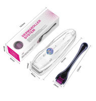 Rodillo De Acero Inoxidable Para Cuidado De La Piel Negro Con 540 Agujas Microneedle 0.25 0.3mm Para Cuidado Facial Y Corporal Crecimiento De Cabello - details 1