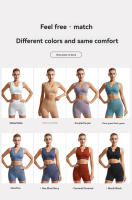 Conjunto De Yoga Para Mujer 2 En 1 Shorts Y Chaleco Deportivo Transpirable Y Sin Costuras Cómodo Para Correr Y Fitness - details 3