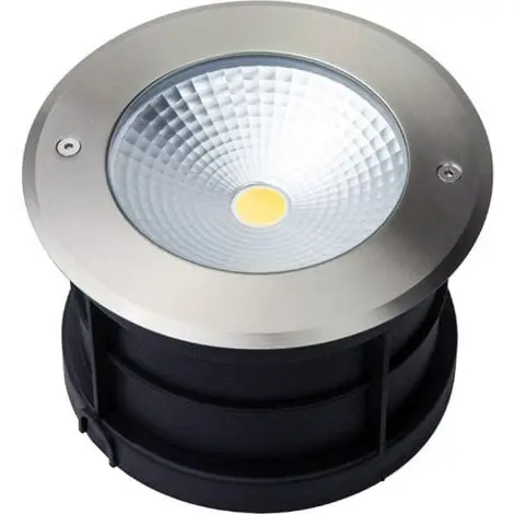 Foco empotrable LED de suelo de 20 W, resistente al agua IP67, blanco frío 6000 K, 1800 lm, diámetro de la iluminación empotrada 210 mm - 1