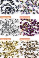 50pcs Pendantes De Brillo De Cristal Austriaco 6x12mm Forma De Gota Y Lágrima Para Fabricación De Joyas Pulseras DIY Colores Variados - details 3