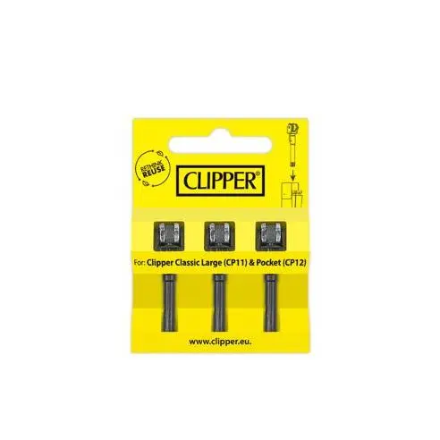 CLIPPER Piedras de Ignición CLIPPER Flint System - Blister 3 Unidades - 90997 Piedras de ignición Complementos para Cocina y Barbacoas Enciende Fuego - 1