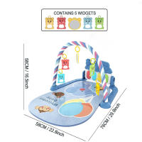 Teclado De Pedal Para Bebés Juguete De Aprendizaje Para Niños Y Niñas Plástico Seguro Para Nuevos Nacidos Juego De Piano Con Pedal Y Pad De Subida - details 11