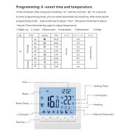 Controlador De Temperatura Programable Termostato Digital Con Pantalla LCD Táctil Para Calefacción De Suelo Y Boilers De Gas - details 5