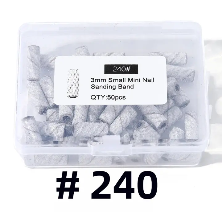 Cutter Zebra De Encaje Para Uñas Y Cuidado De Pies Pulidora De Uñas Con Polvos De Gel Removedor De Pintura De Uñas En Blanco Grados 80 120 180 240 Accesorio Para Broca De Uñas - 1