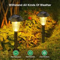 Luces Solares Para Jardín Impermeables LED Iluminación De Paisaje Exterior Luz De Proyección Para Camino Instalación Plug-in - details 0