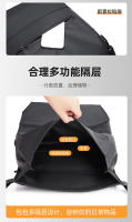 Mochila moderna para hombre, bolso de viaje informal de alta gama, mochila enrollable plegable, bolso de ocio al aire libre - details 11
