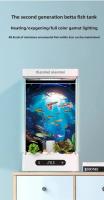 Acuario Pequeño Para Betta Con Sistemas De Recirculación Automática Ecológico Mini Desktop Para Escritorio Marca NoEnName_Null Material Plástico Volumen 2L - details 8