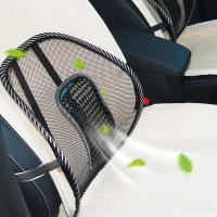 Respaldo de malla, cojín de soporte lumbar de malla, soporte de respaldo de silla con flujo de aire con correas elásticas para sillas de oficina en casa, asientos de automóvil, alivio del dolor - details 2