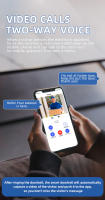 Cámara de timbre de video inalámbrica, cámara de timbre visual de 1080P con timbre para seguridad del hogar, audio bidireccional, fácil instalación, con detección de movimiento humano y alertas en - details 1