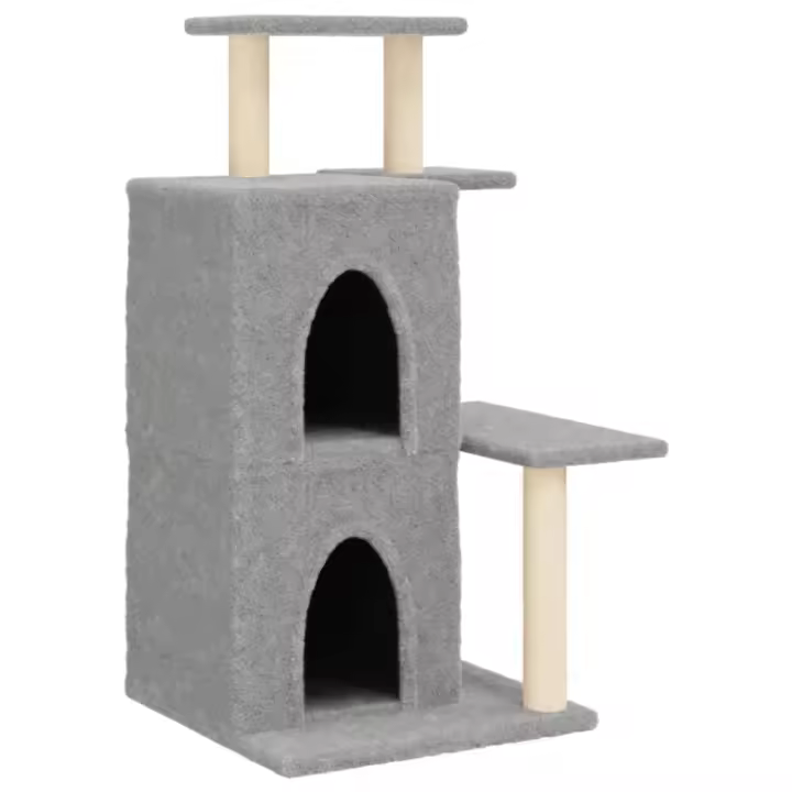 Rascador para Gatos with postes de ISAL gris Claro 97 cm - 1