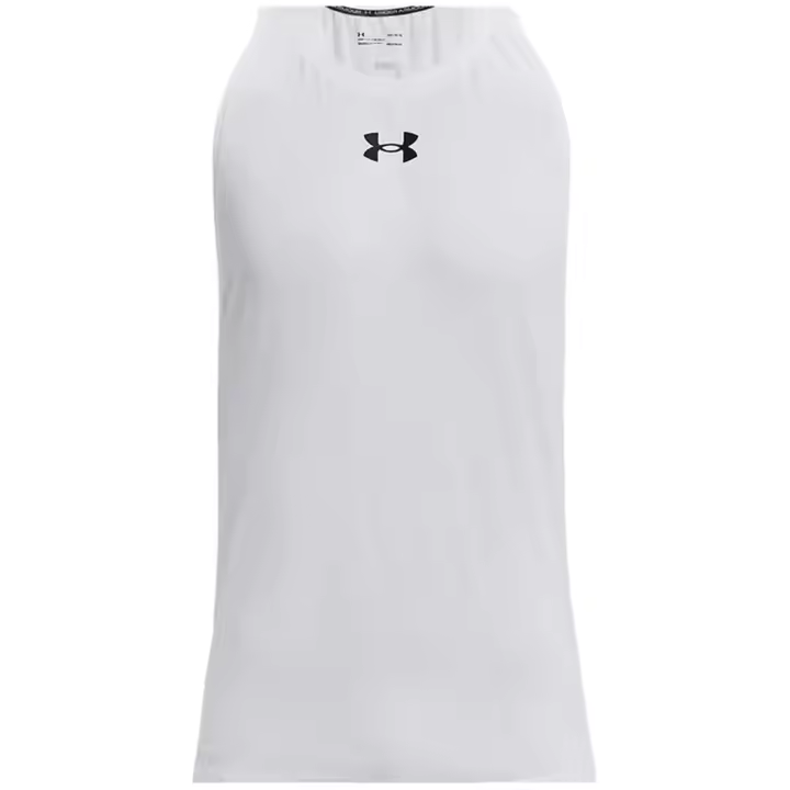 Camiseta de Tirantes Under Armour Baseline Cotton Tank para hombre en color blanco - 1