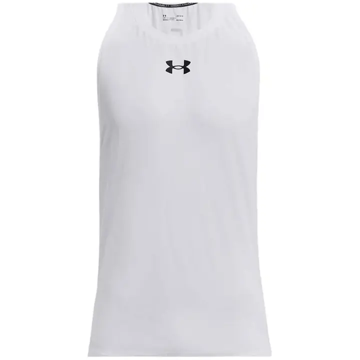 Camiseta de Tirantes Under Armour Baseline Cotton Tank para hombre en color blanco - 1