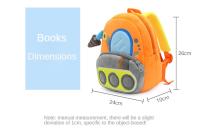 Mochila De Peluche Creativa Y Divertida De Vehículos De Ingeniería Excavadora Y Camión Cargador Para Niños Y Adultos Unisex - details 0