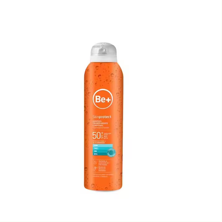 Be+ Aerosol Protector Solar Corporal Transparente SPF50+ 200 Ml - 1
