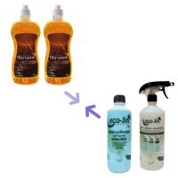 Laboncler  Lote  Ahorra  ECOJIN 1 Litro Difusor + 2 Lavavajillas Chronos eco jin .. - details 0