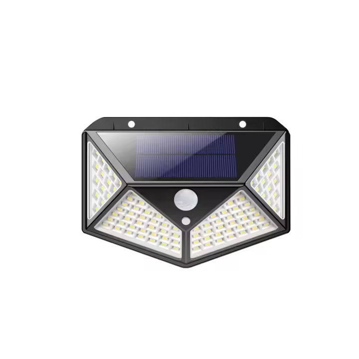 Luz de carga solar 270 ° del ángulo del sensor de movimiento 100 LED de la lámpara 641006 de la tienda de Mediawave - 1