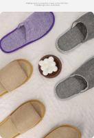 Pantuflas Desechables Para Hombres Y Mujeres Uso Doméstico Hotel Salon De Belleza Fiesta Cerradas Para Invitar Adultos Tamaño Universal - details 2