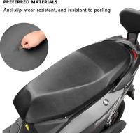 Cubierta De Asiento Para Motocicleta Elástica 50-75mm Cubierta De Almohadilla Impermeable Para Ebike Scooter Moped Negro - details 0