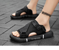 Sandalias Para Hombre Verano Casual Hogar Antideslizantes Suave Exterior Moda Playa Zapatos Ligeros Flip-flops Con Cierre De Lazo - details 5