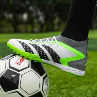 Zapatos De Fútbol Profesionales Para Hombre Original Sociedad TF/FG Para Entrenamiento En Campo De Turf Deporte Al Aire Libre Calzado De Fútbol Trendy Material Superior De Cuero Y Suela De Goma - details 4