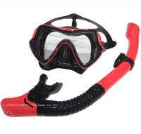 Nuevo traje de snorkel HD antivaho con gafas de buceo de vidrio templado y máscara de tubo de respiración de silicona. - details 14