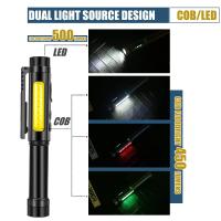 Linterna LED Multifuncional 4 En 1 Super Brillante 365nm UV Cargable Por USB Con Imán En La Punta Y COB Farol Torcha - details 13