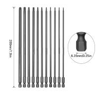 Juego De 11 Piezas De Llaves De Fijación Magnéticas Torx Para Taladro Eléctrico Con Agujero Y Empuñadura Hexagonal Herramientas Manuales De Aleación - details 6