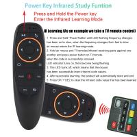 Control Remoto Inalámbrico G10S Con Voz Y 6-eje Giroscopio Para PC Y TV Android Smart 2.4G RF USB Compatible Con Sistema Operativo Windows - details 4