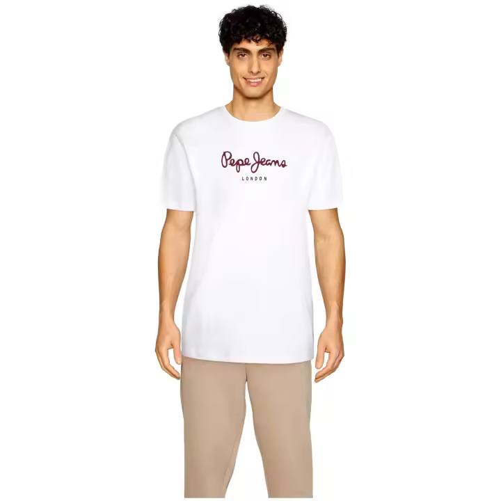 Camiseta de Manga Corta Pepe Jeans Eggo para hombre en color blanco - 1