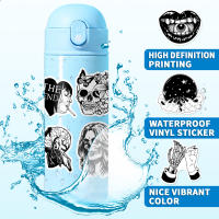 Packs De Pegatinas Góticas 50 Pcs Calavera Vinilo Impermeable Para Portátiles Botellas De Agua Fundas De Teléfono - details 11